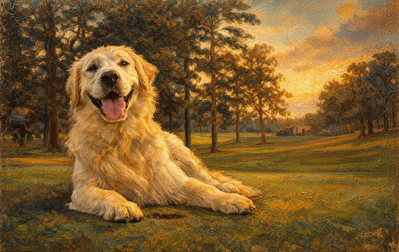 Golden retriever portrait